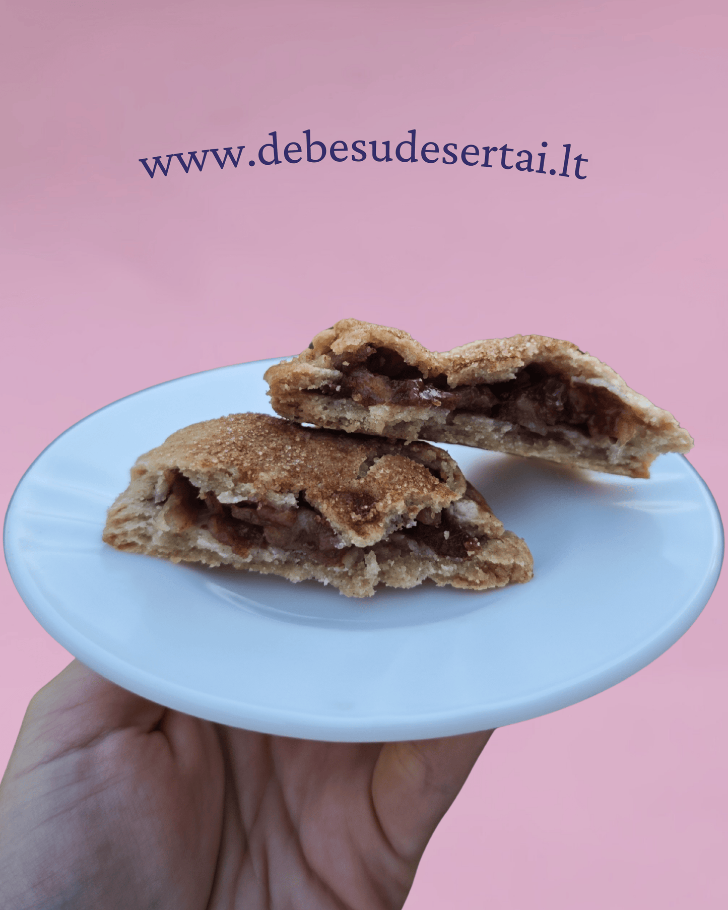 Trapios tešlos sausainiai su obuoliais