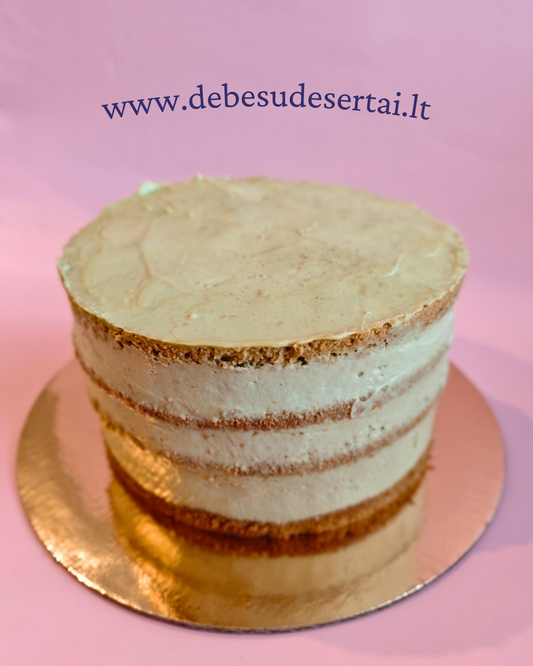 Pistacijų-aviečių torto receptas