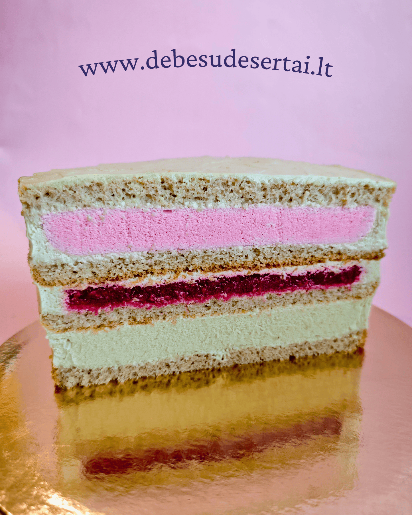 Pistacijų-aviečių torto receptas